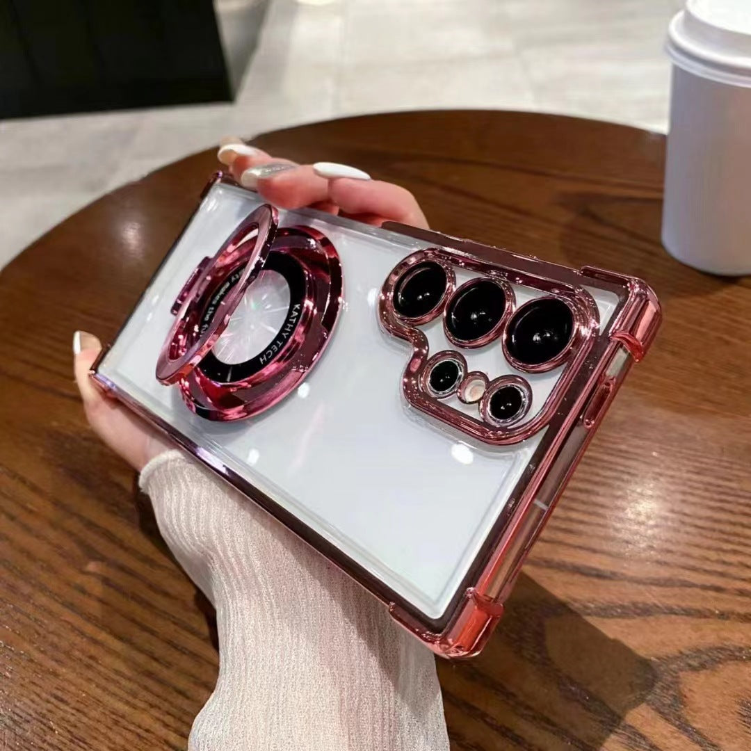 Samsung Phone Case with Magnetic Stand and Lens Film