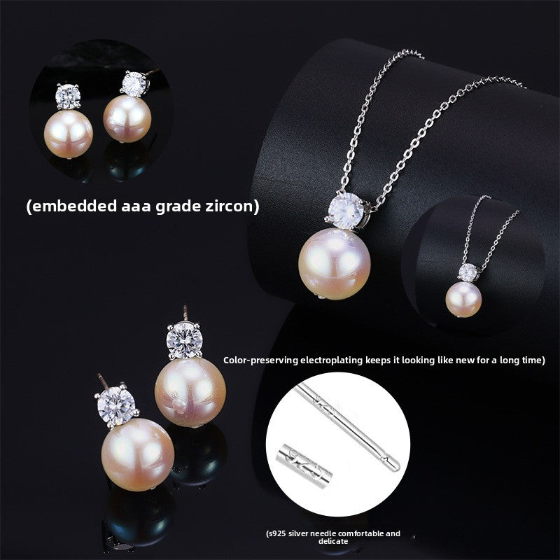 Celestial Zirconia Earring and Necklace Set