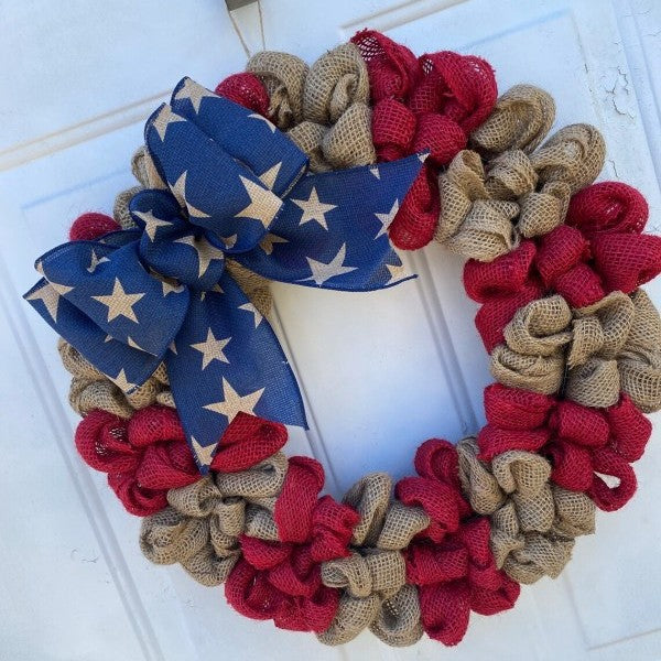 Patriotic Independence Day Wreath