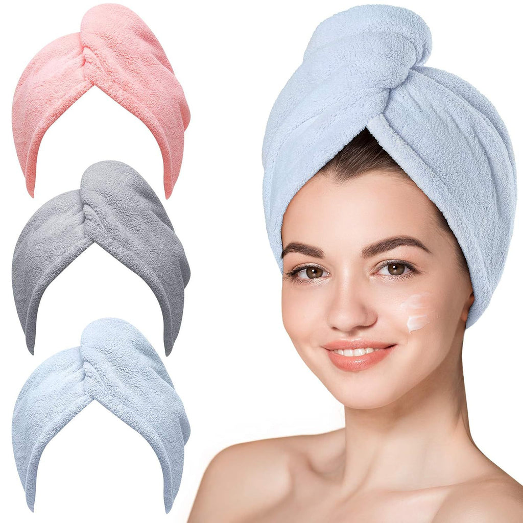 Microfiber Hair Towel for Drying and Frizz Control