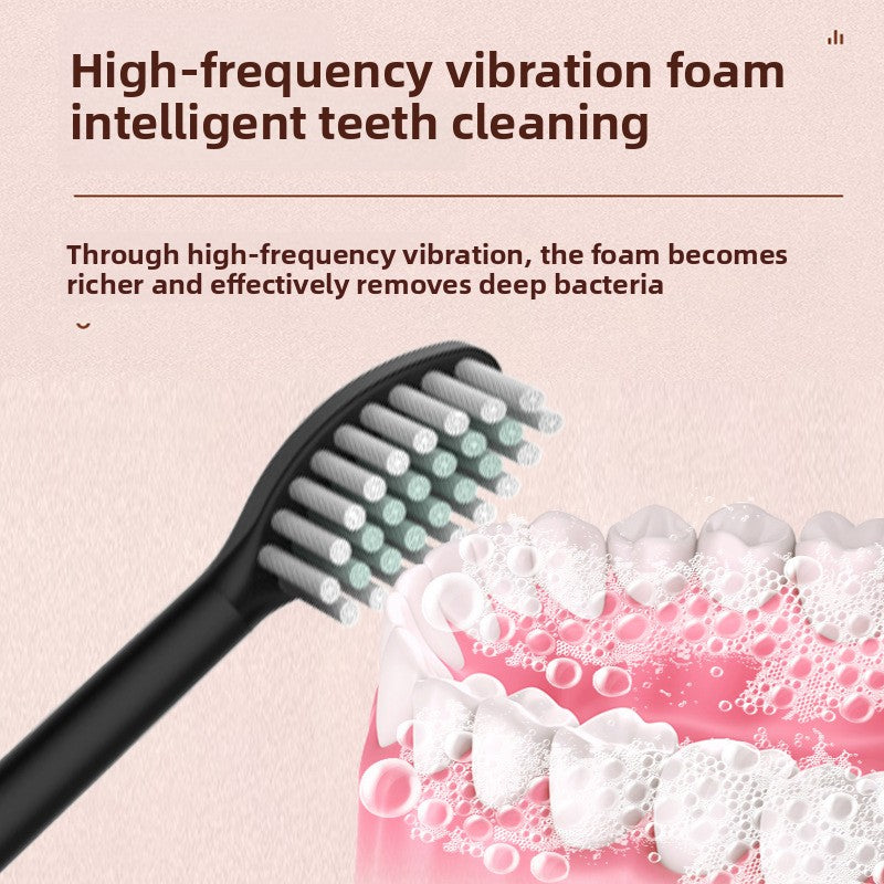 USB Rechargeable Sonic Electric Toothbrush with Multiple Cleaning Modes