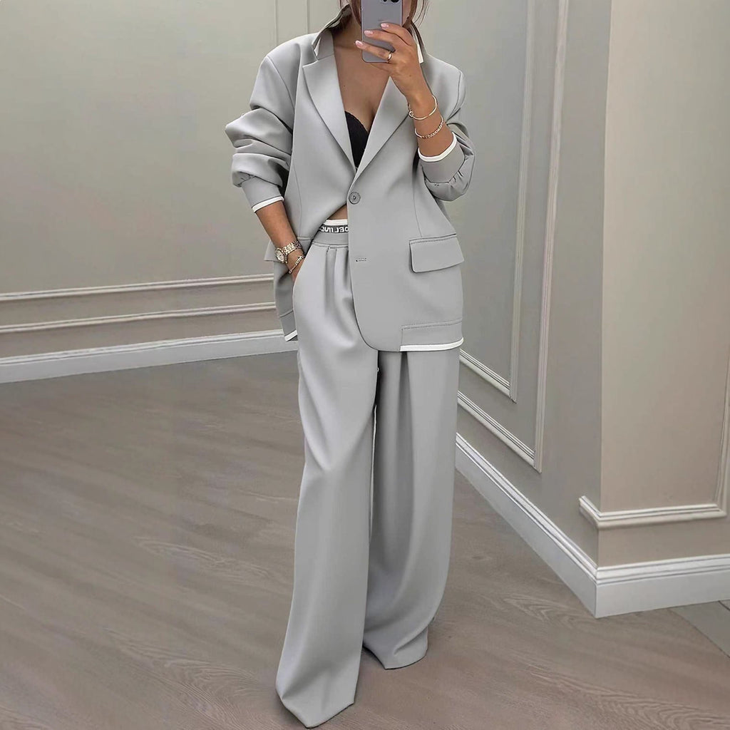 Women's Blazer and Wide-Leg Trousers
