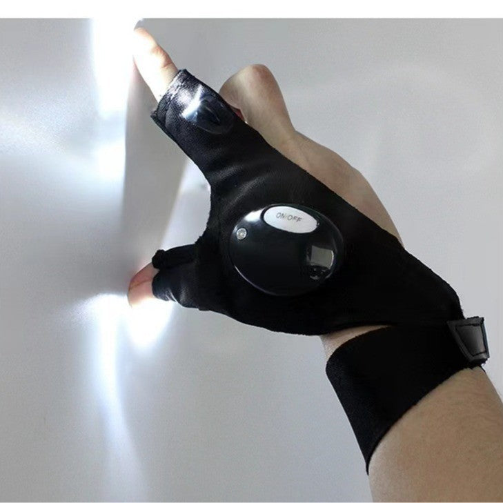 Night fishing lighting gloves