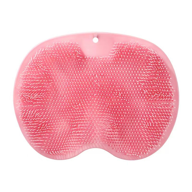 Wall-Mounted Shower Foot & Back Scrubber with Suction Cups
