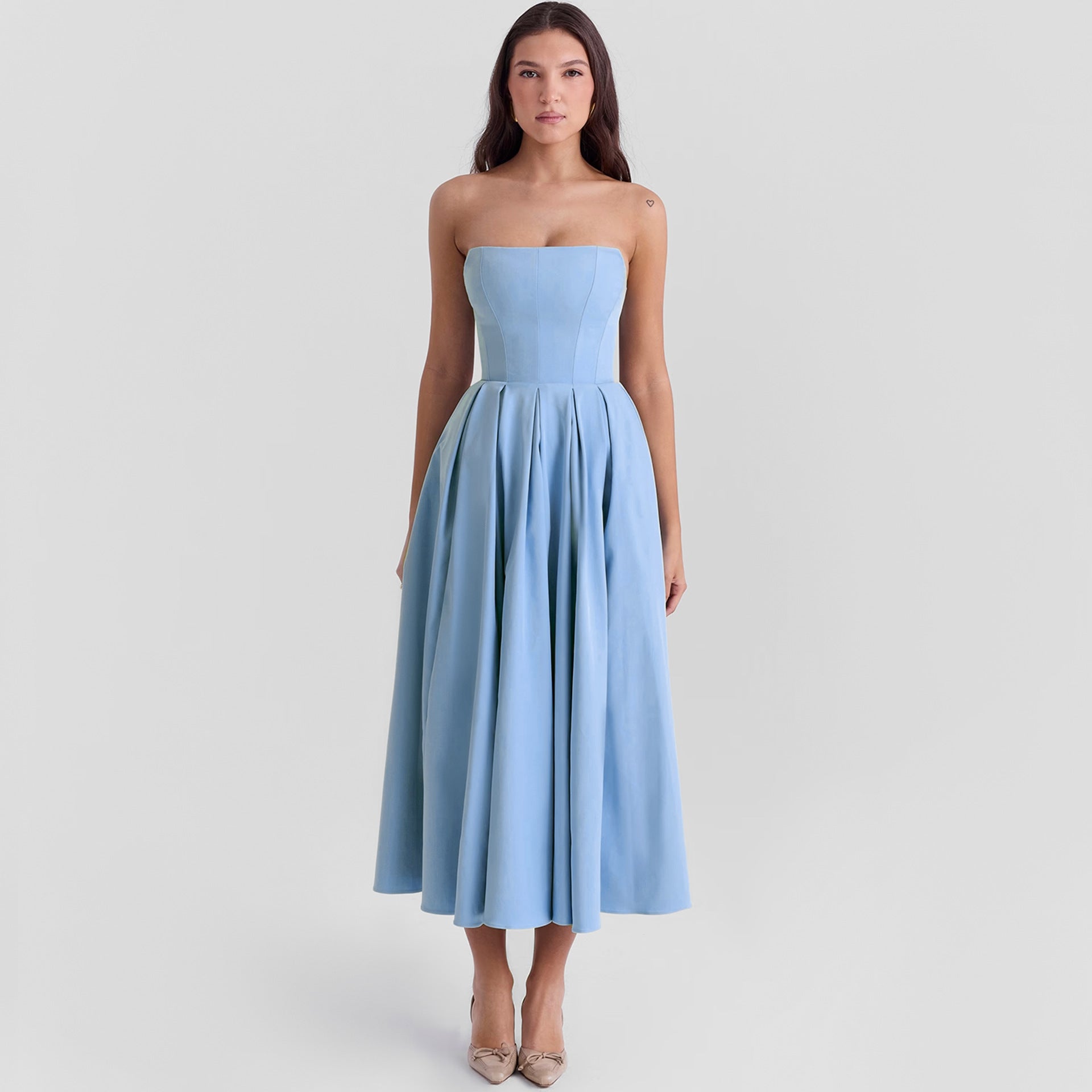 Women's Backless Midi Dress