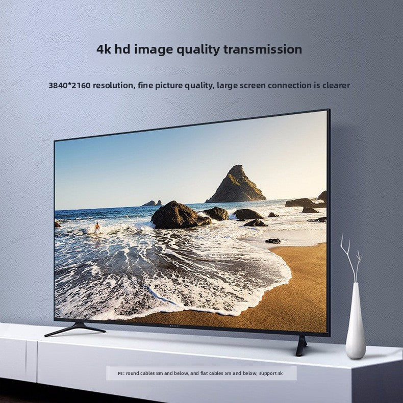 4K HDMI Cable – Gold-Plated High Speed for TV, PC & Projector