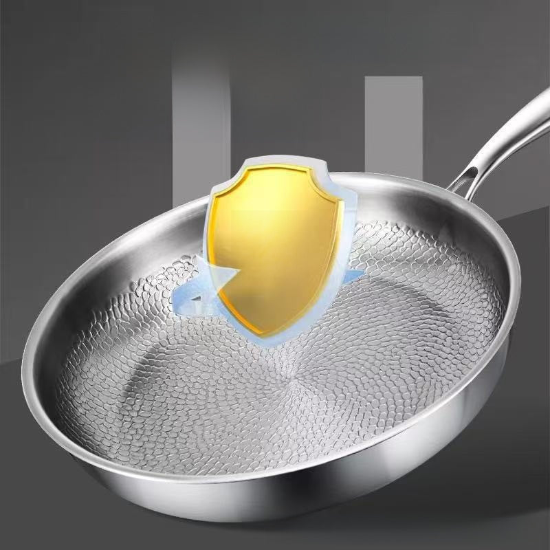 Stainless Steel Hammered Frying Pan