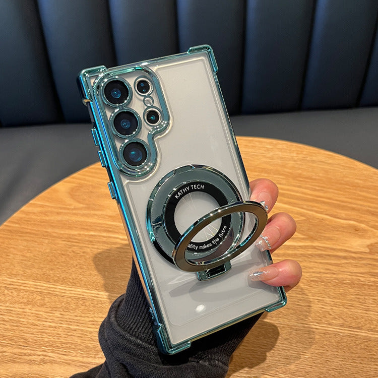 Samsung Phone Case with Magnetic Stand and Lens Film