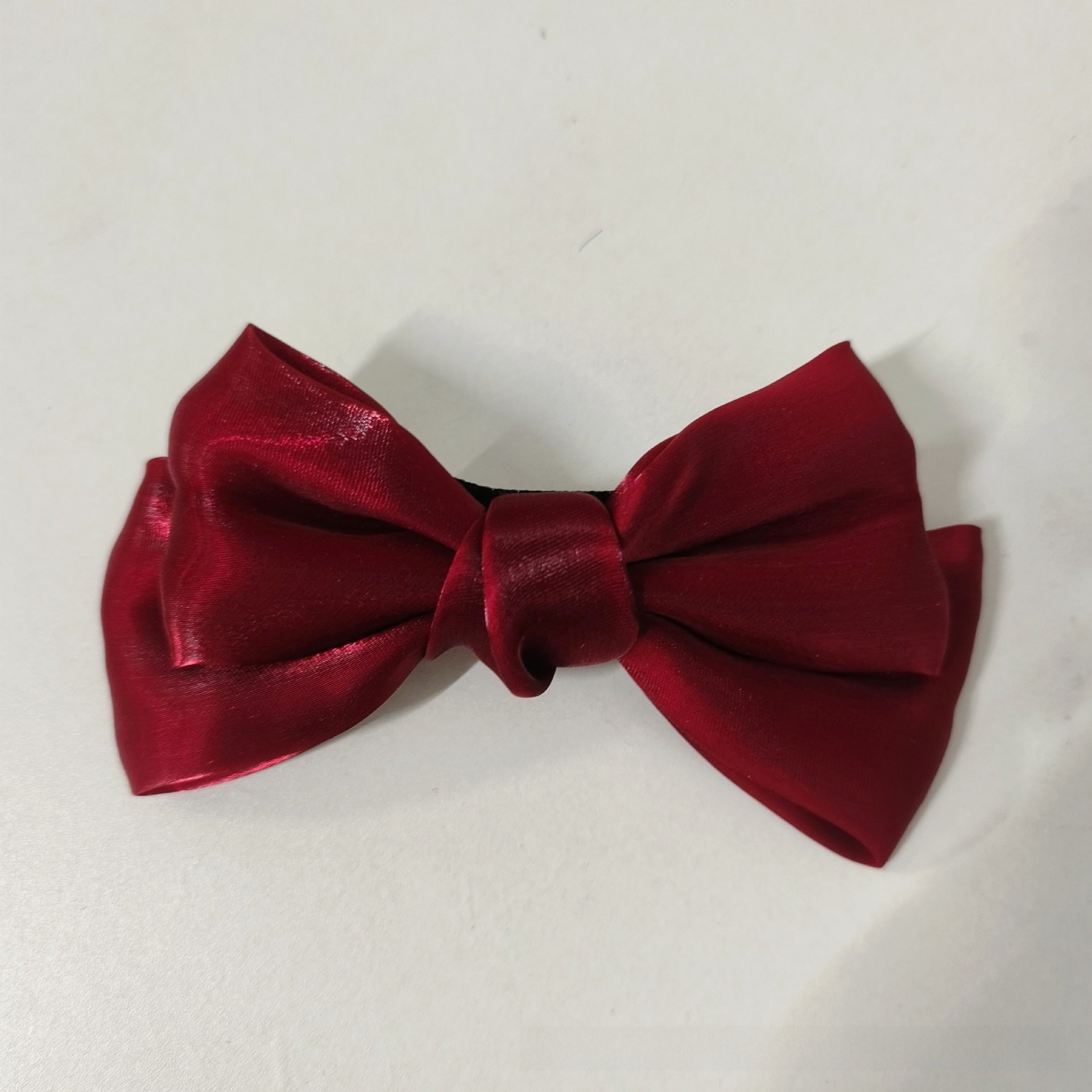 Children Bow Hair Clip Pearlescent Satin Spr