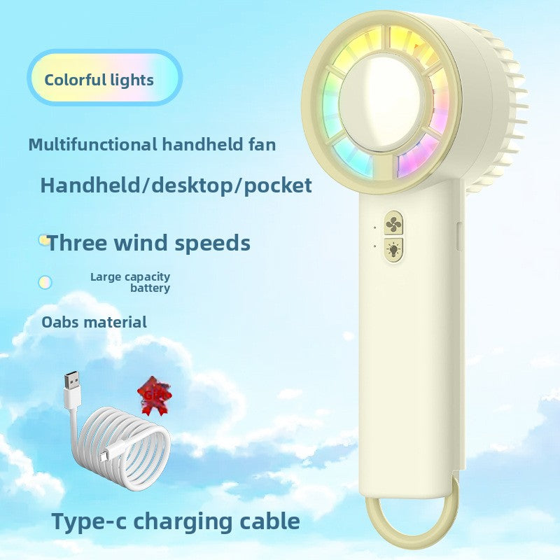 Portable USB Desk Fan with Rechargeable Battery