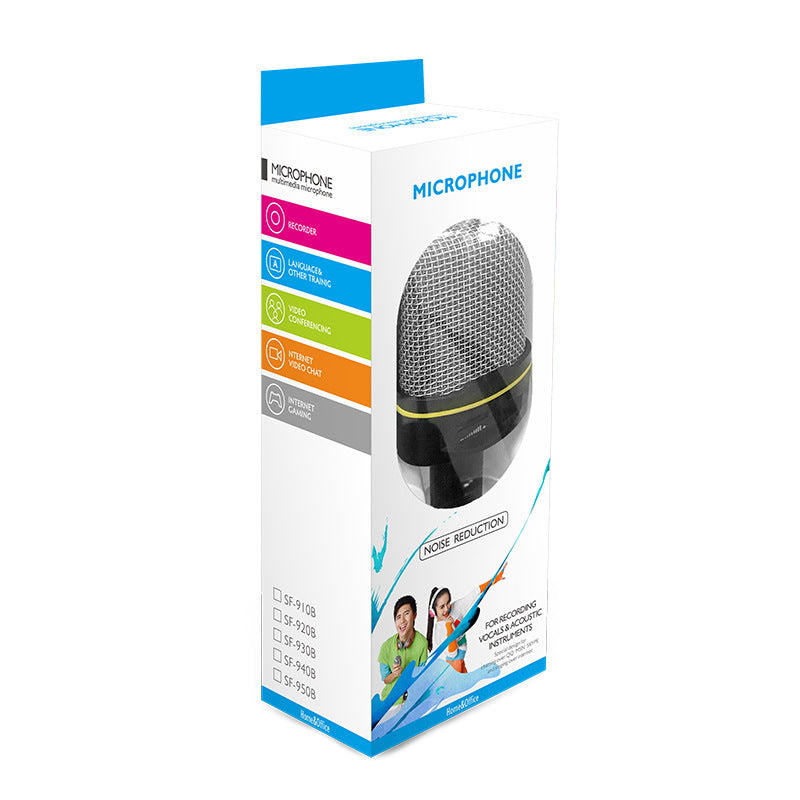 Omnidirectional Desktop Microphone – 3.5mm Plug with Volume Control