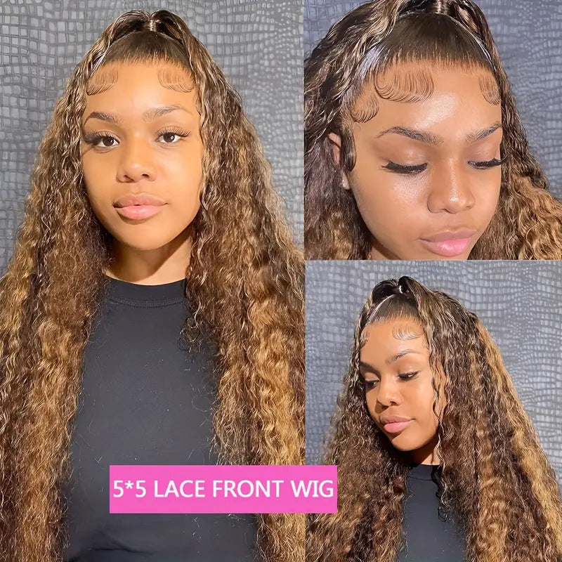 Long Curly Lace Front Synthetic Wig