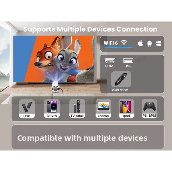 Mini 4K Android Projector