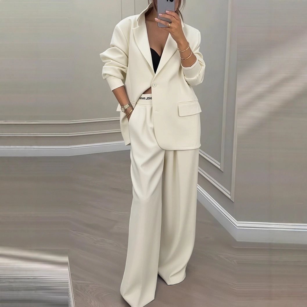 Women's Blazer and Wide-Leg Trousers