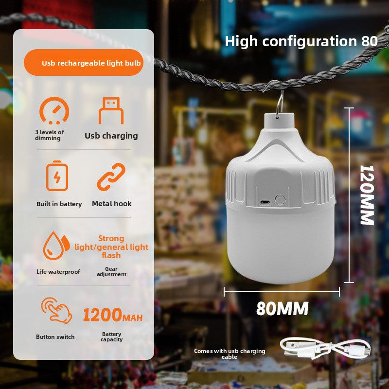USB Rechargeable LED Emergency Light Bulb — Camping & Power Outage