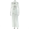 One-Shoulder Wrap Skirt