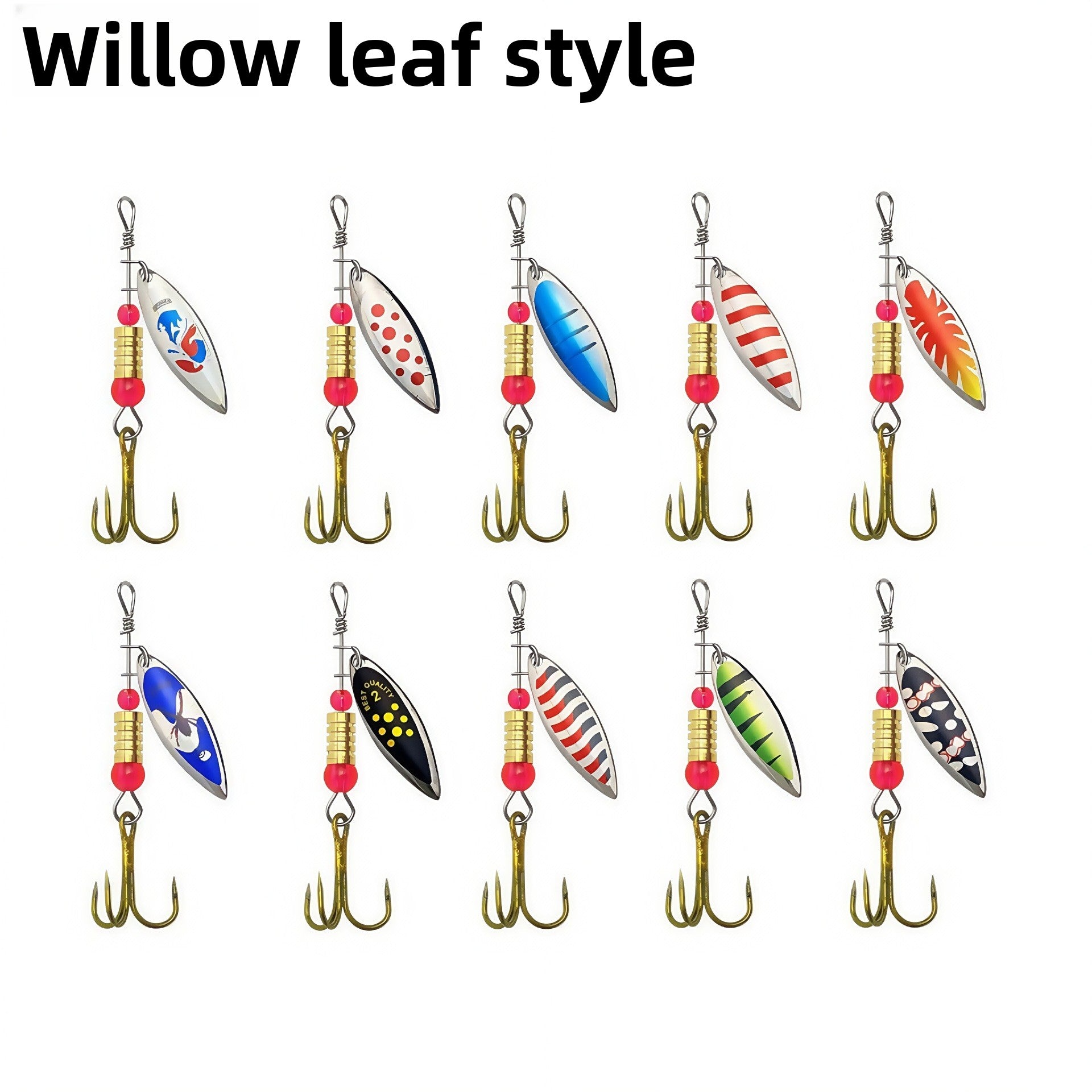 Rotating Sequins Fishing Lure Set