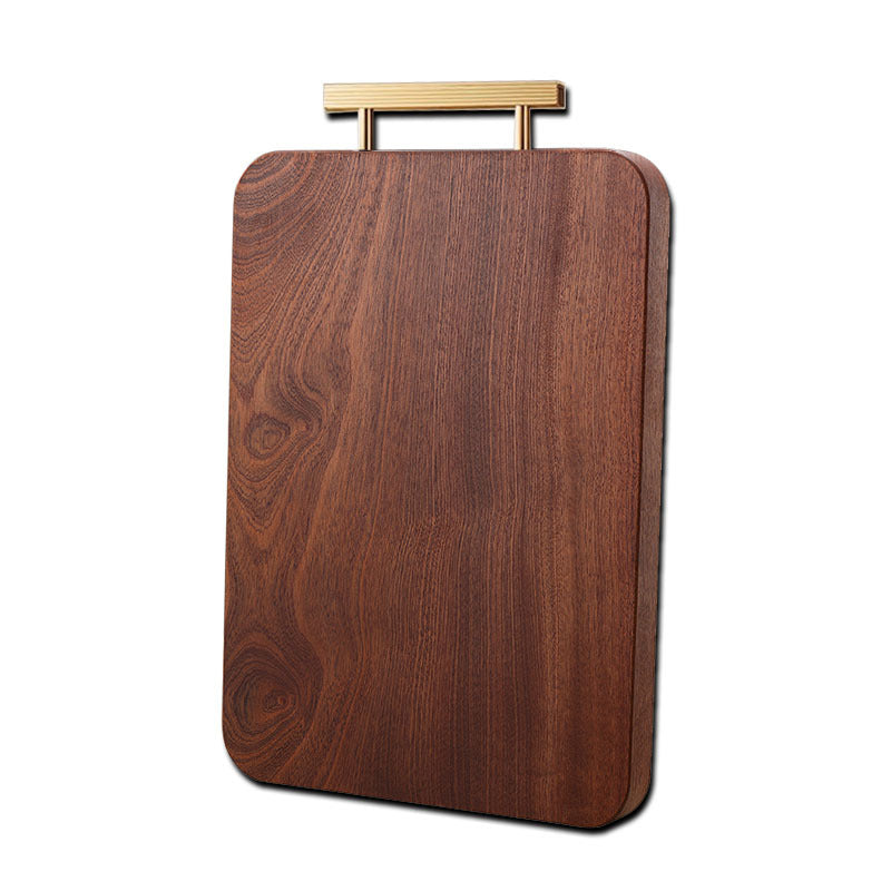 Wooden Checkerboard Cutting Board with Handle