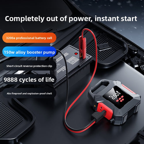 Car Emergency Start-Up and Air Pump All-In-One Device