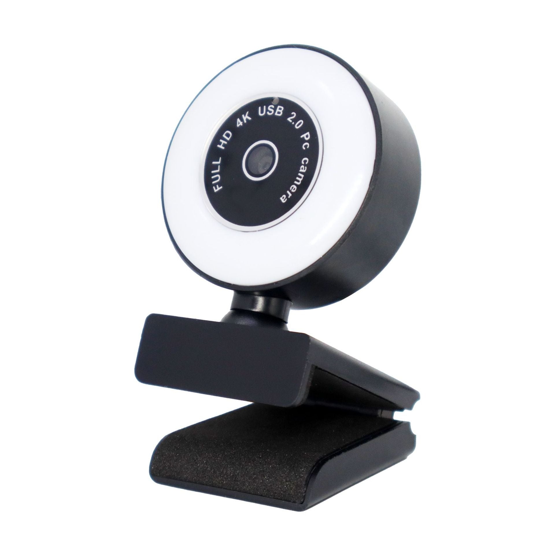 HD Webcam with Fill Light & Built-in Mic – 1080P, 2K & 4K