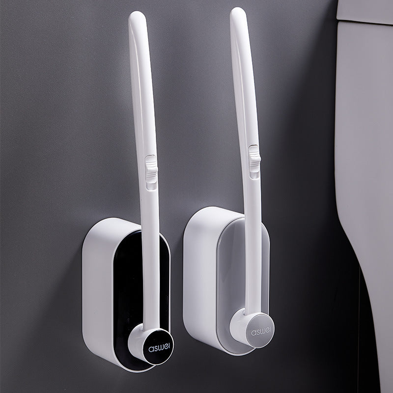 Disposable Toilet Brush Set with Wall Mount Holder