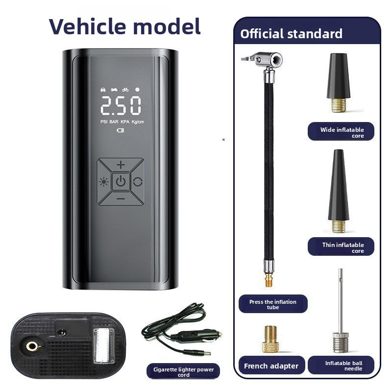 Car-mounted portable air pump