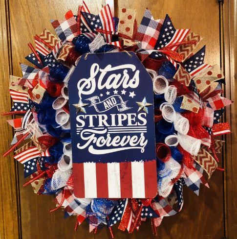 Patriotic Independence Day Wreath