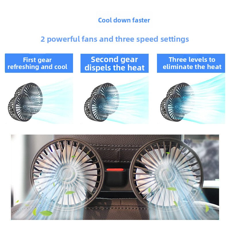 Dual Head Foldable USB  Fan