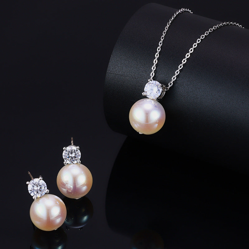 Celestial Zirconia Earring and Necklace Set