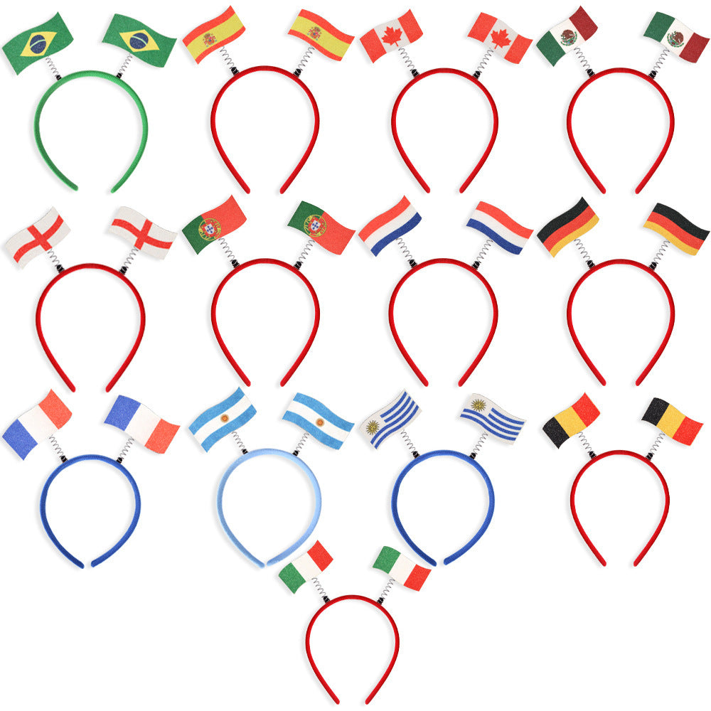 Flag Pattern Headband Hair Accessory