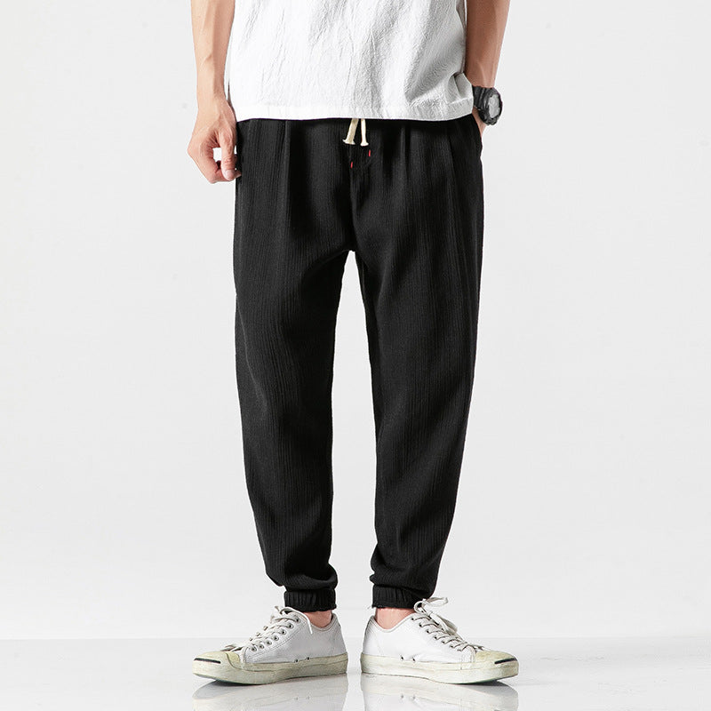 Cotton Linen Harem Pants for Men