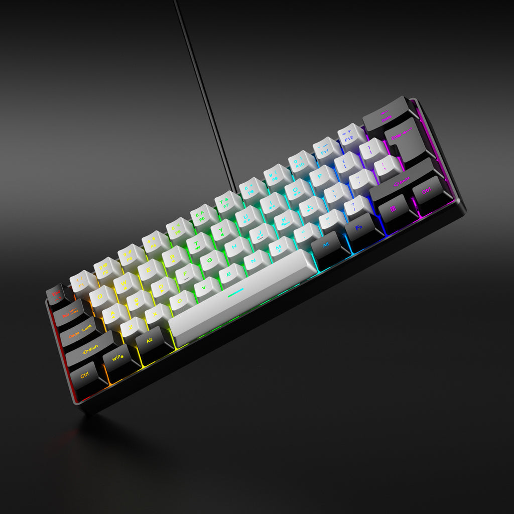61-Key RGB Gaming Keyboard – Compact Wired USB