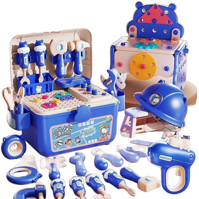 Childrens Educational Tool Set with Drill and Accessories