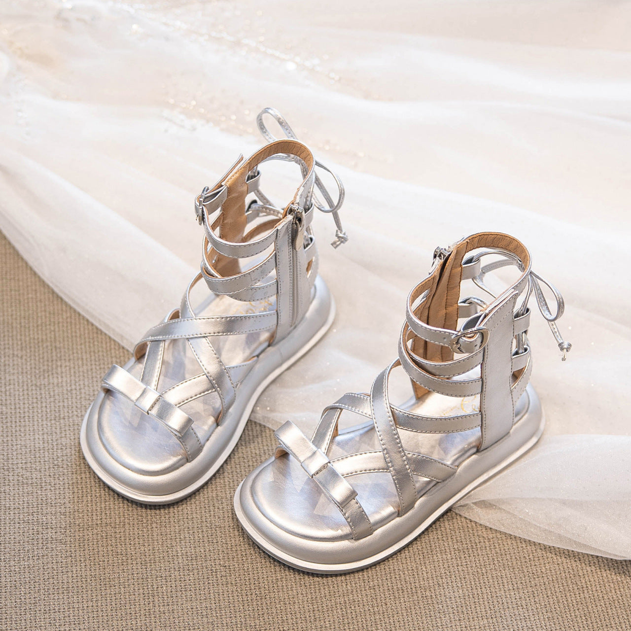 Girls High-Top Roman Sandals