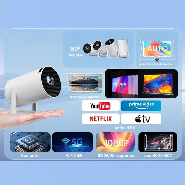 Mini 4K Android Projector