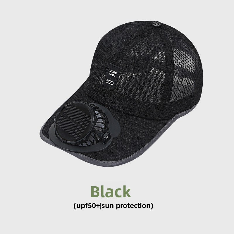 Solar-Powered Fan Hat | 3-Speed Ventilated Sun Hat with UV Protection