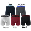 Extra-Long-Legged Cotton Boxer Briefs for Men