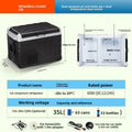 Dual Temperature Car Refrigerator with Compressor Cooling