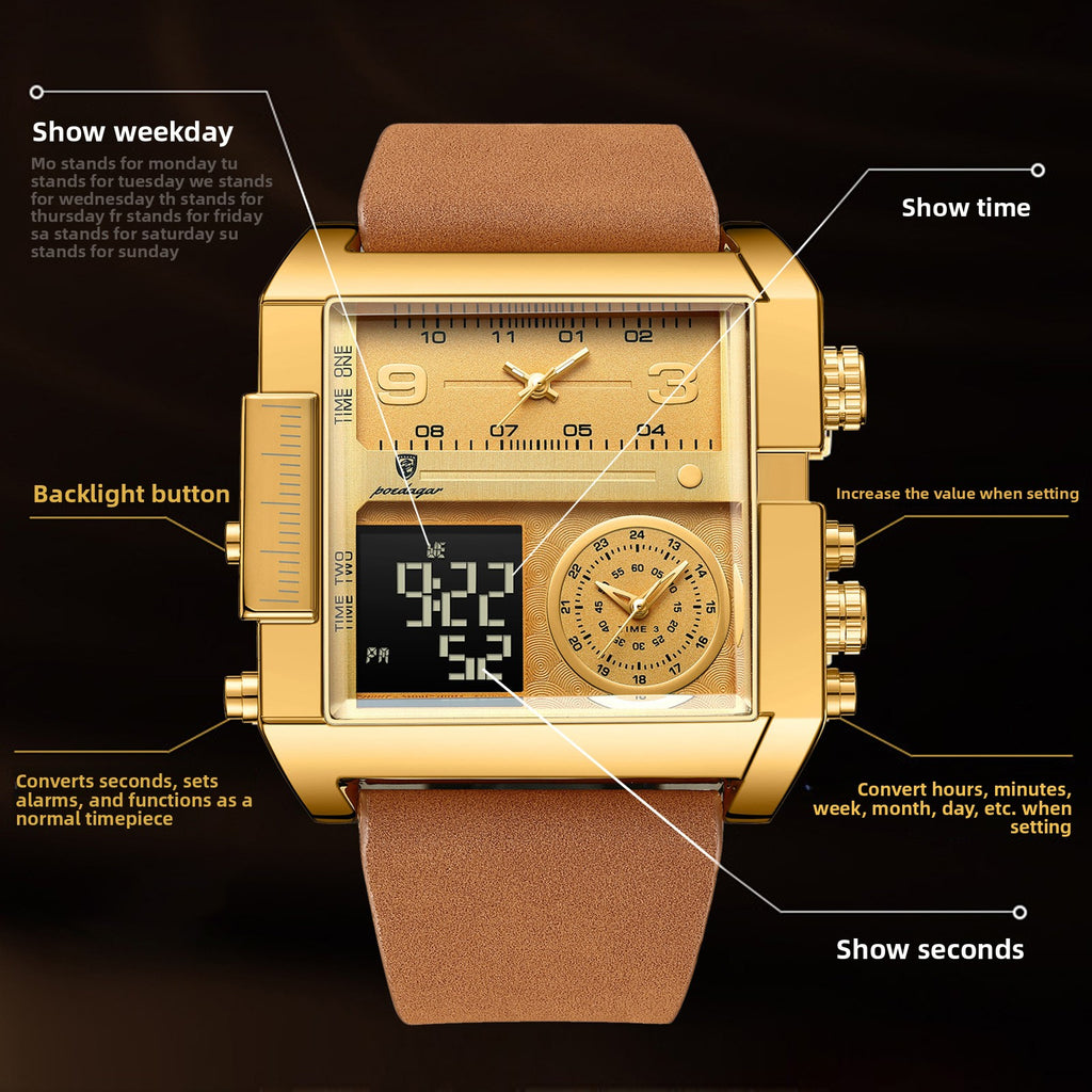 Men's Digital Analog Quartz Watch