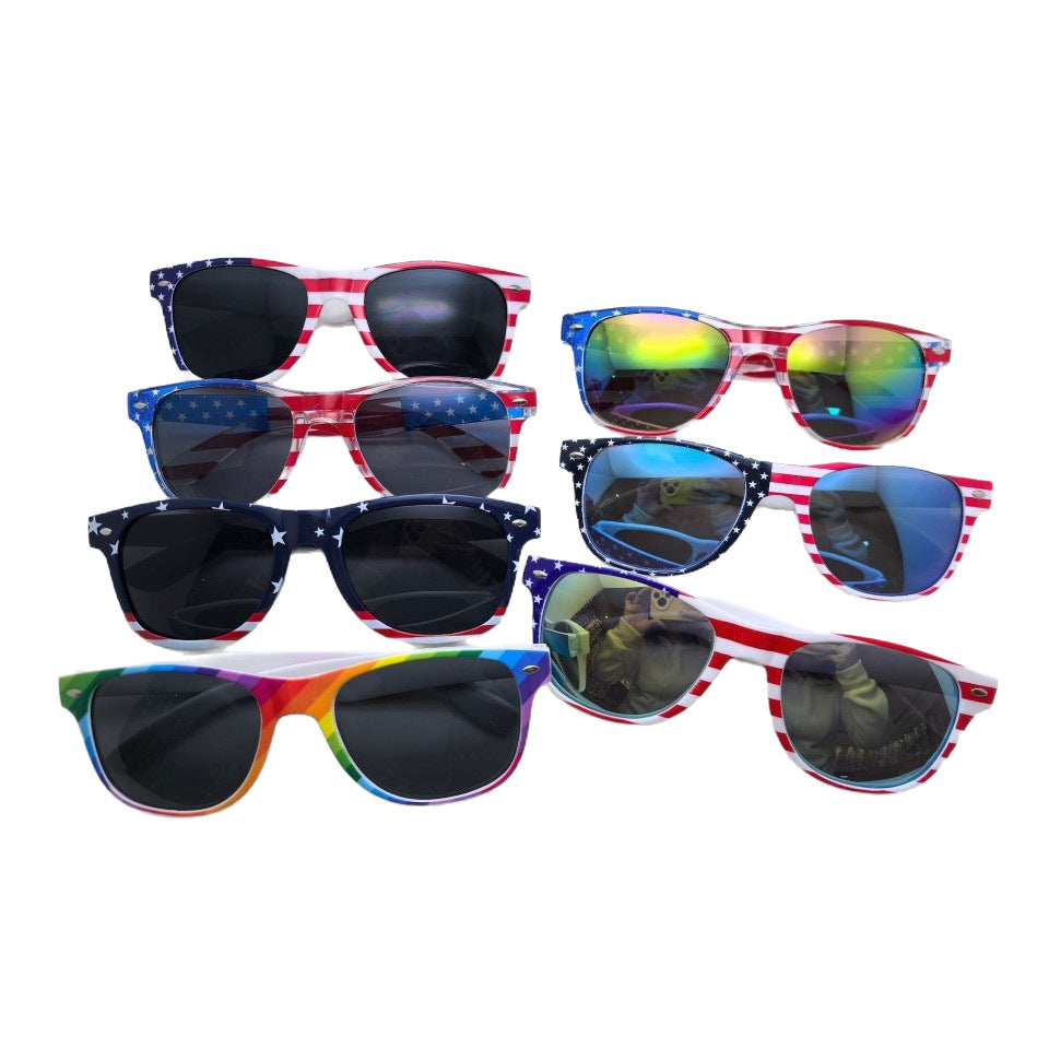 American Flag Sunglasses – UV400 Patriotic Shades for 4th of July