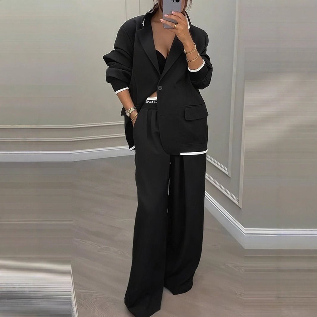 Women's Blazer and Wide-Leg Trousers