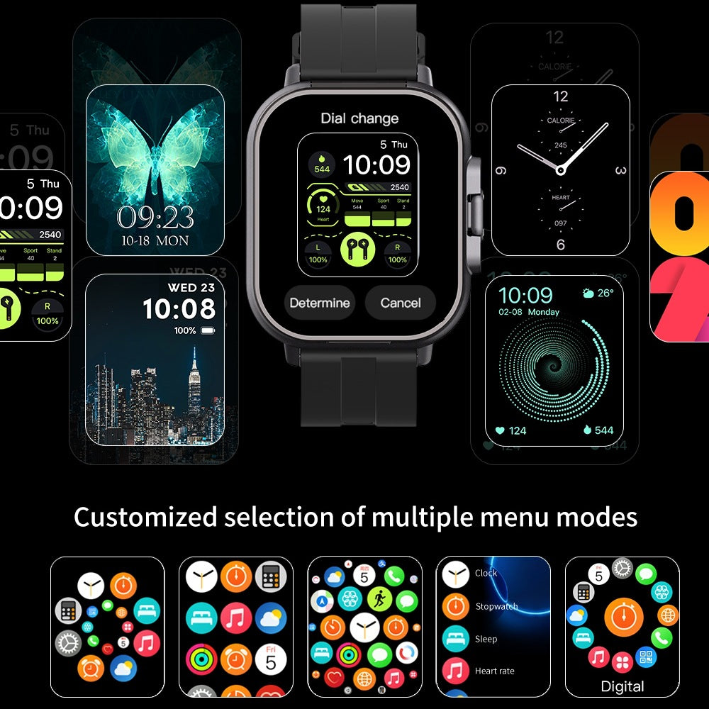 2-in-1 Smartwatch with Built-In TWS Bluetooth Earphones