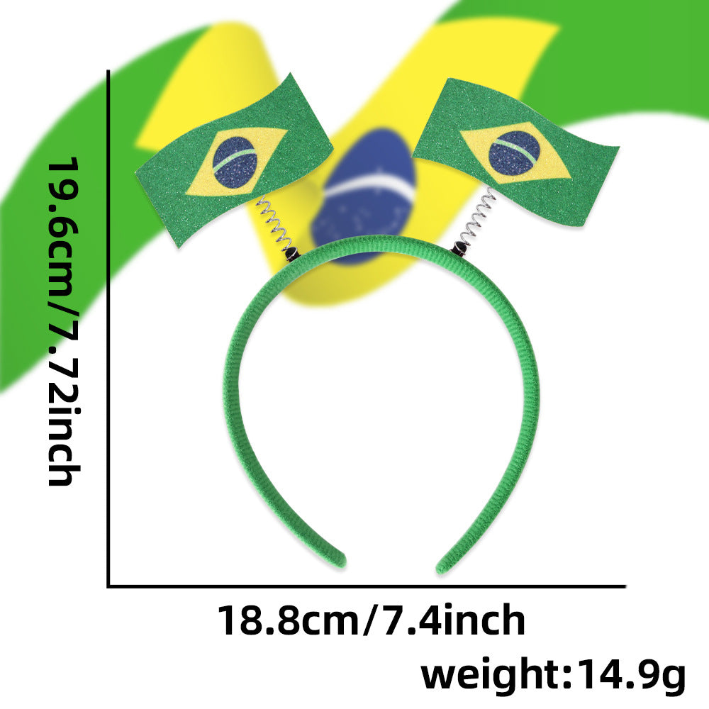 Flag Pattern Headband Hair Accessory