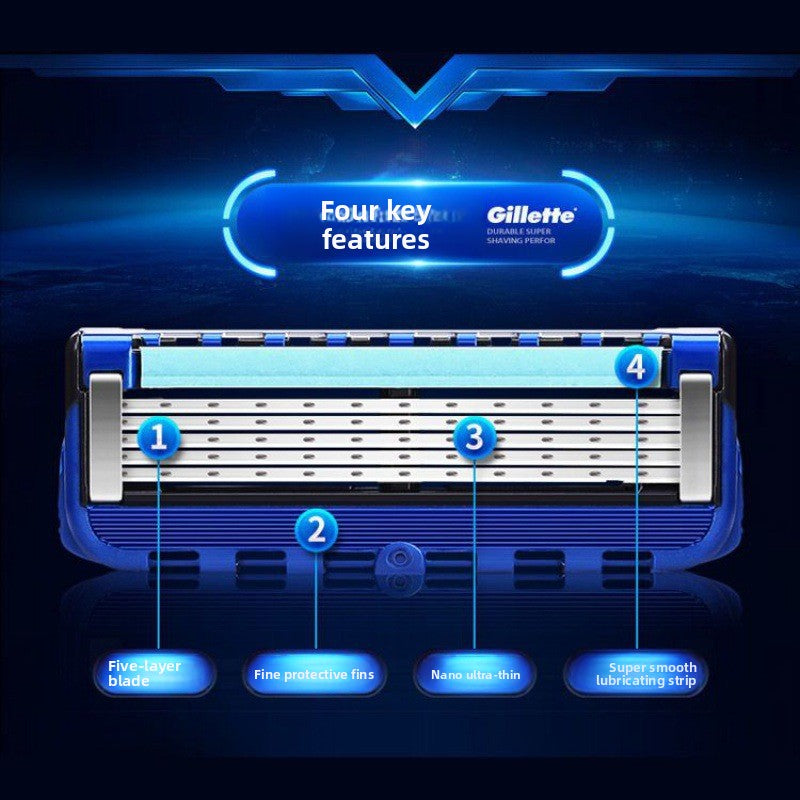 Gillette Compatible Manual Razor with 5 Blades