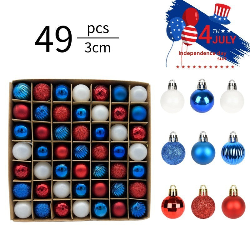 Patriotic Ball Ornaments Set of 49 – 4th of July Tree & Party Decorations