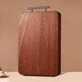 Wooden Checkerboard Cutting Board with Handle