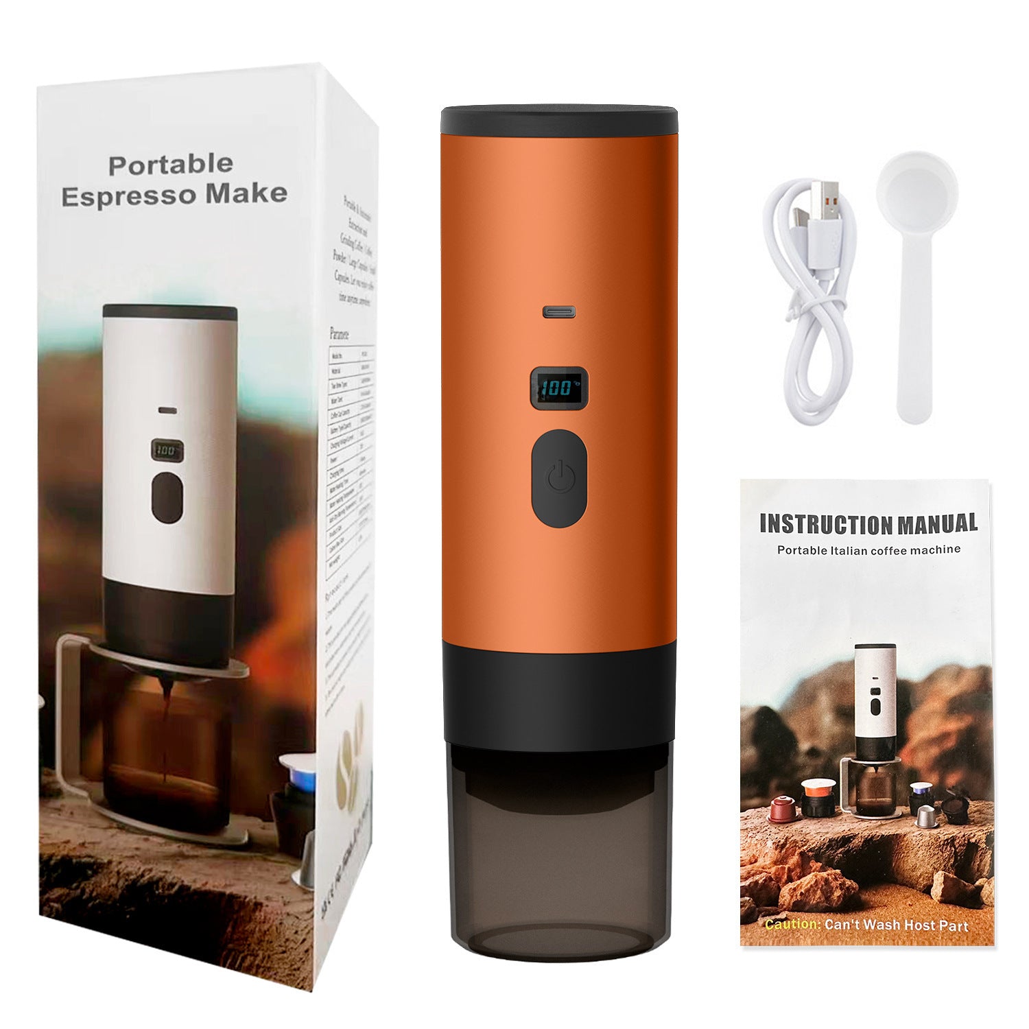 Outdoor Wireless Portable Espresso Machine Car Electric Espresso Capsule Household Small Portable Coffee Machine