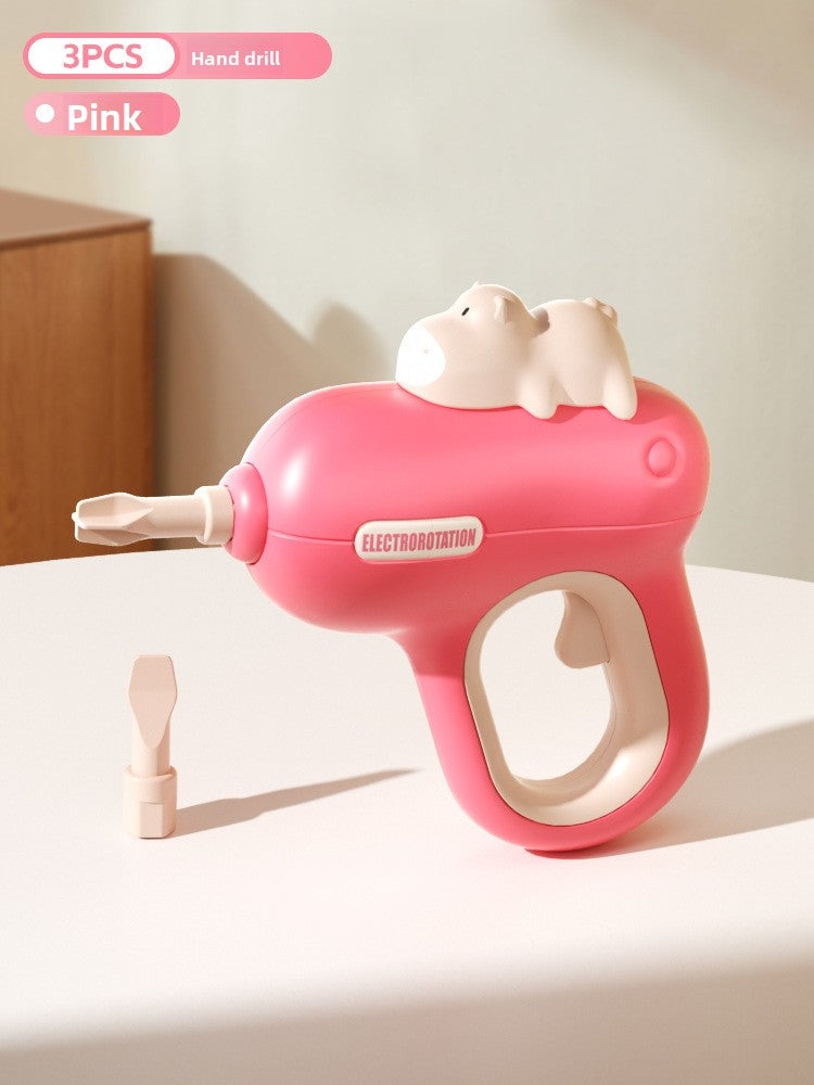 Childrens Educational Tool Set with Drill and Accessories