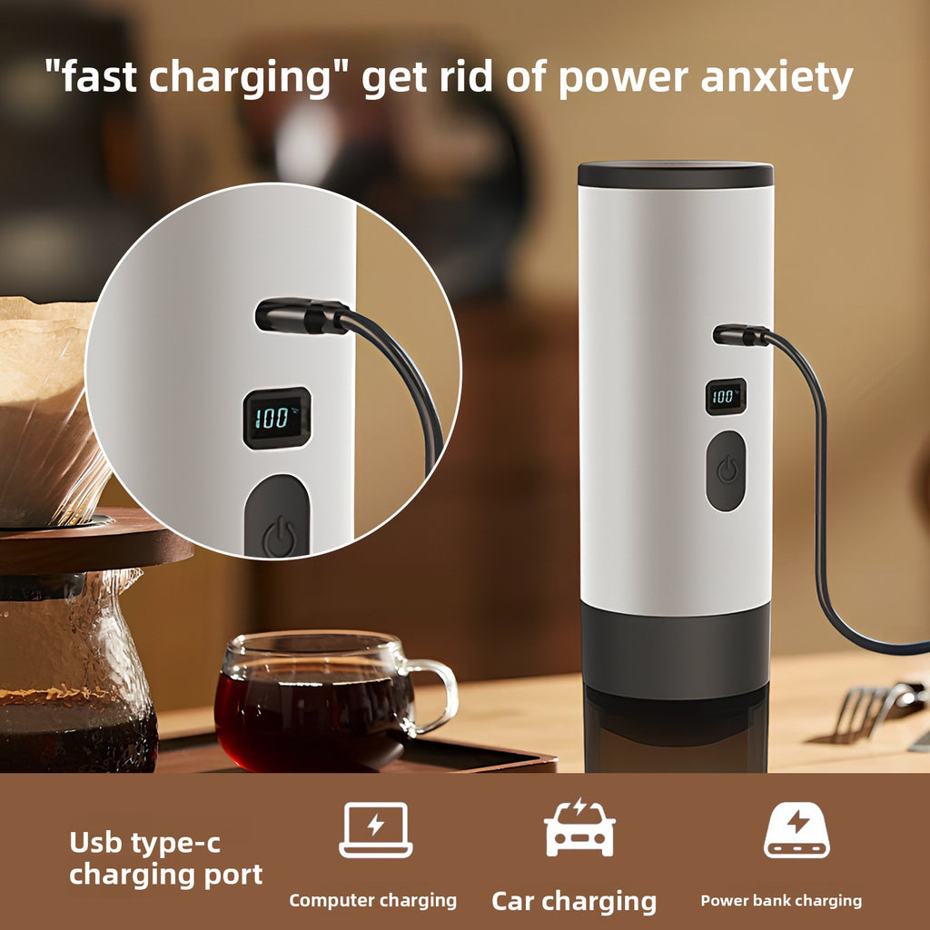 Outdoor Wireless Portable Espresso Machine Car Electric Espresso Capsule Household Small Portable Coffee Machine