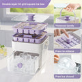 Press-Type Ice Cube Mold with Storage Box